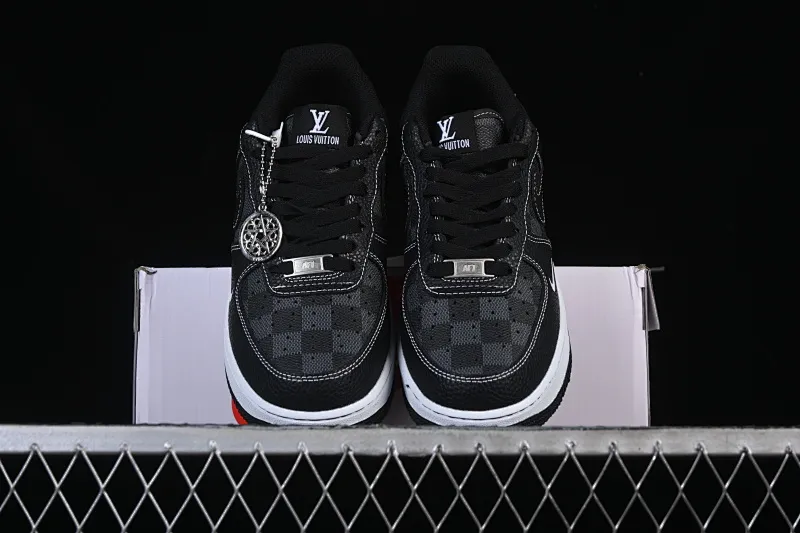 All categories Nk Air Force 1 Air Force series Nk Air Force 1 Low Air Force low-top Nike Air Force 1'07 Low LV joint checkered black pebbles Air Force 1 low-top casual sneakers CZ3986-001
